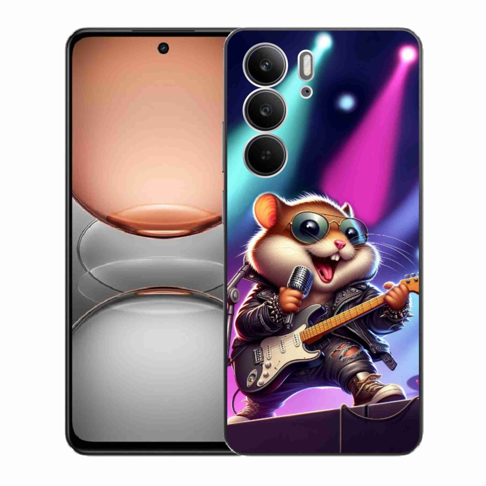 Gél borítás mmCase a Realme C75 készülékhez - hörcsög rocker