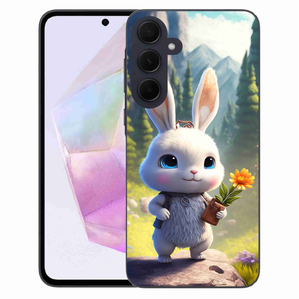 Gél védőhuzat mmCase Samsung Galaxy A35 5G - aranyos nyuszi