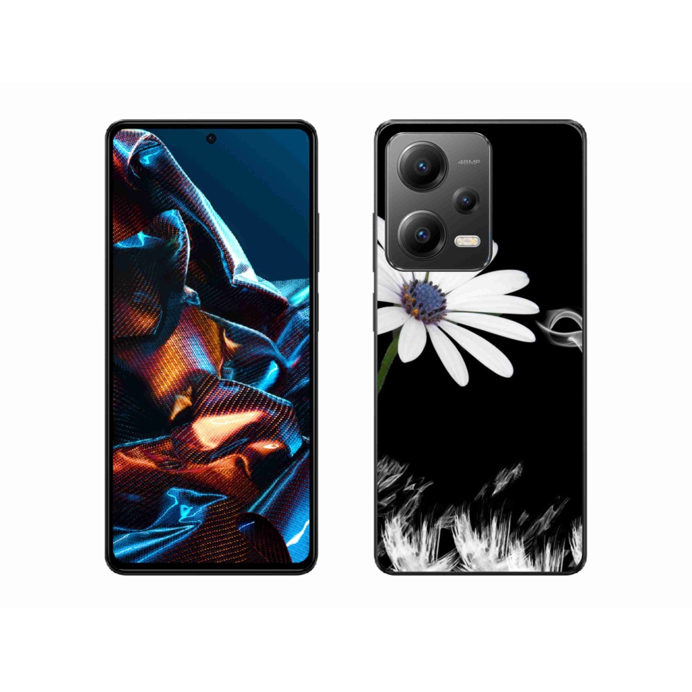 Gél borítás mmCase a Xiaomi Redmi Note 12 Pro 5G-hez - fehér virág