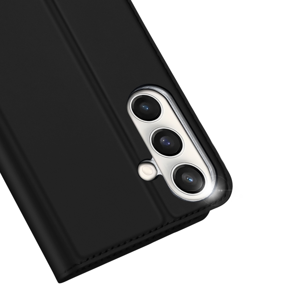 DUX könyvtáska Samsung Galaxy S25 FE készülékhez - fekete