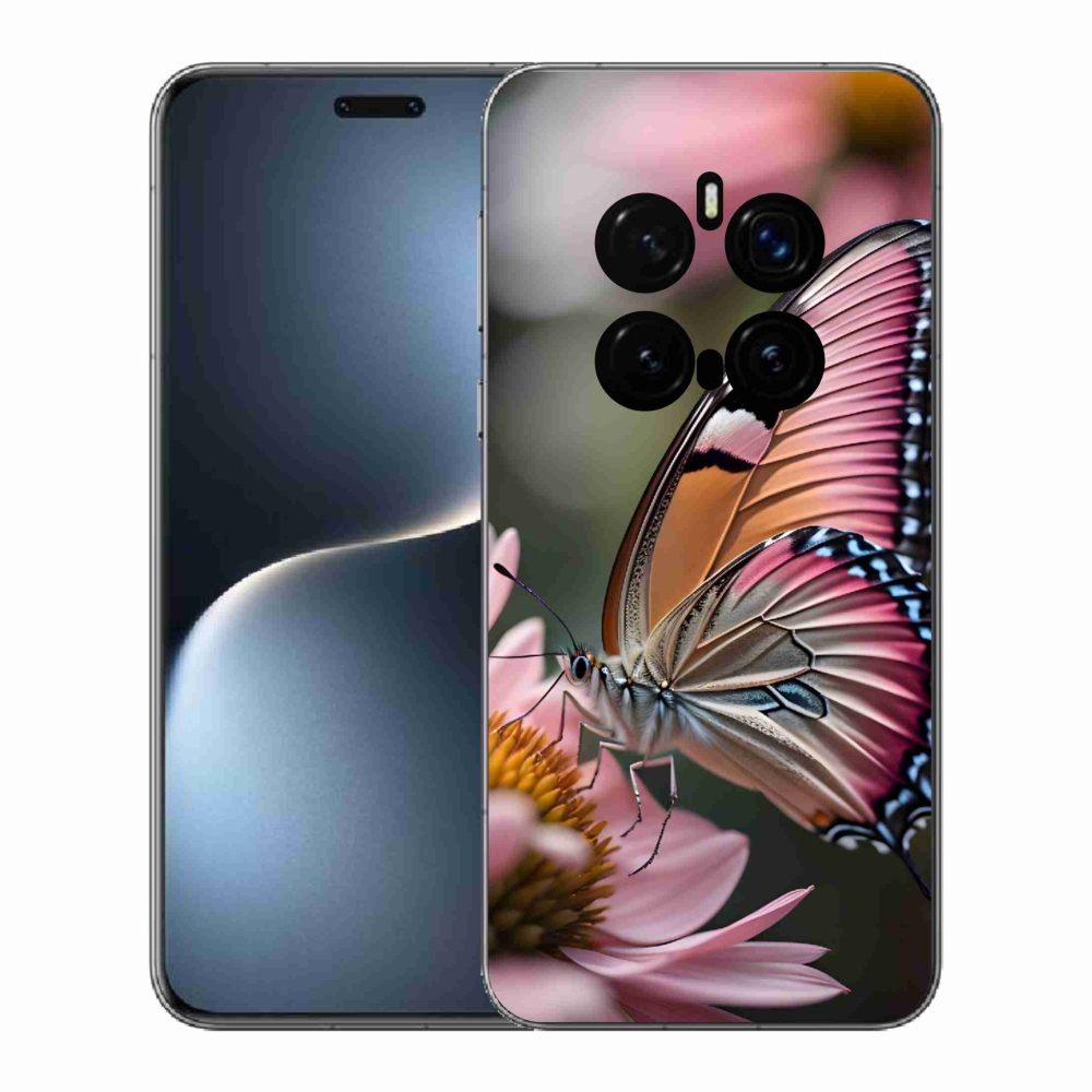 Gél borítás mmCase a Honor Magic 7 Pro 5G számára - színes pillangó