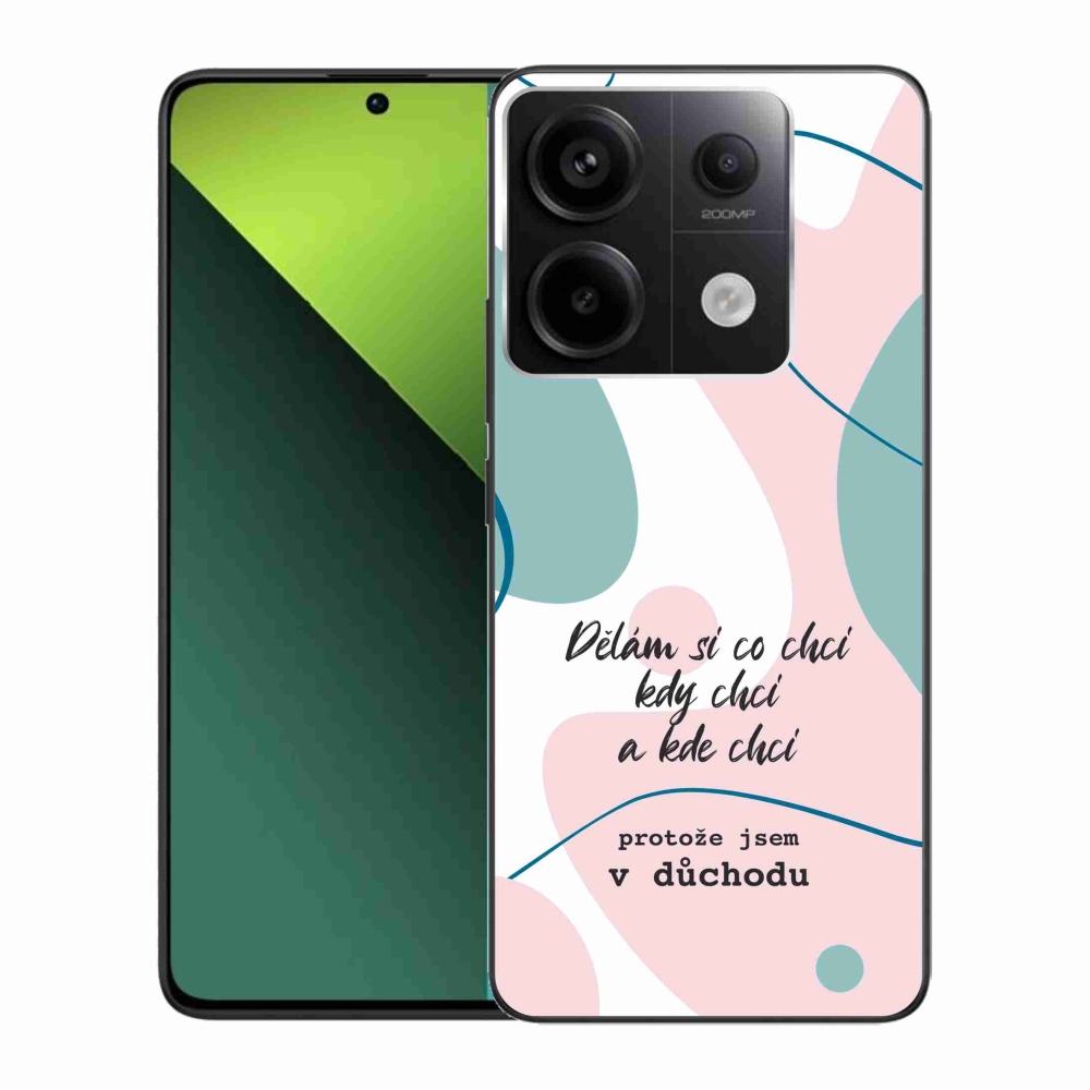 Gél borító mmCase a Xiaomi Redmi Note 13 Pro 5G/Poco X6 5G számára - vicces szöveg 10 fehér háttérrel