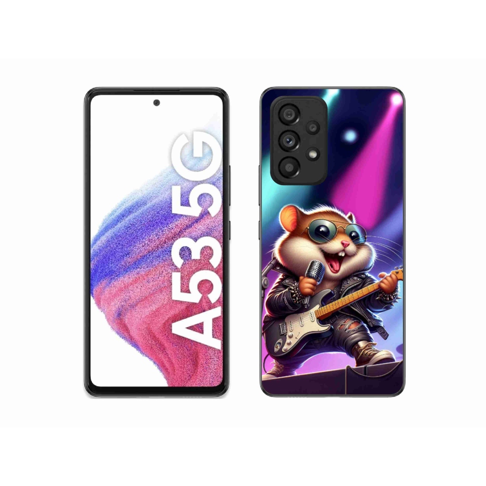 Gél borítás mmCase Samsung Galaxy A53 5G - hamster rockerhez