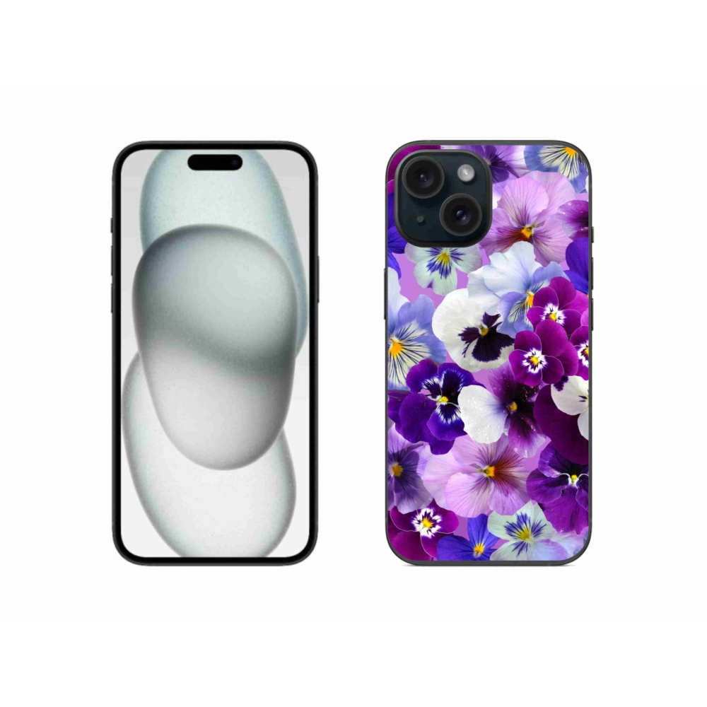 Zselés borítás mmCase iPhone 15 - virágok 9