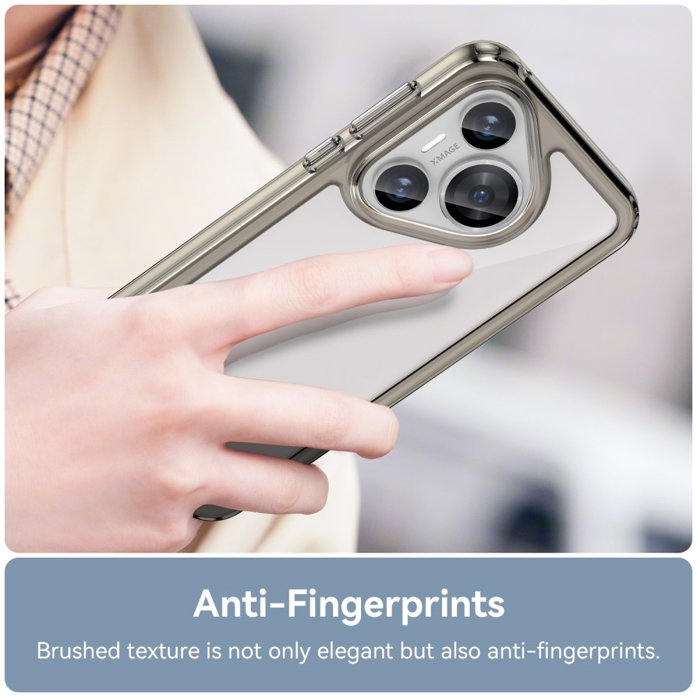 Gél tok fix hátlappal a Huawei Pura 70 készülékhez - szürke