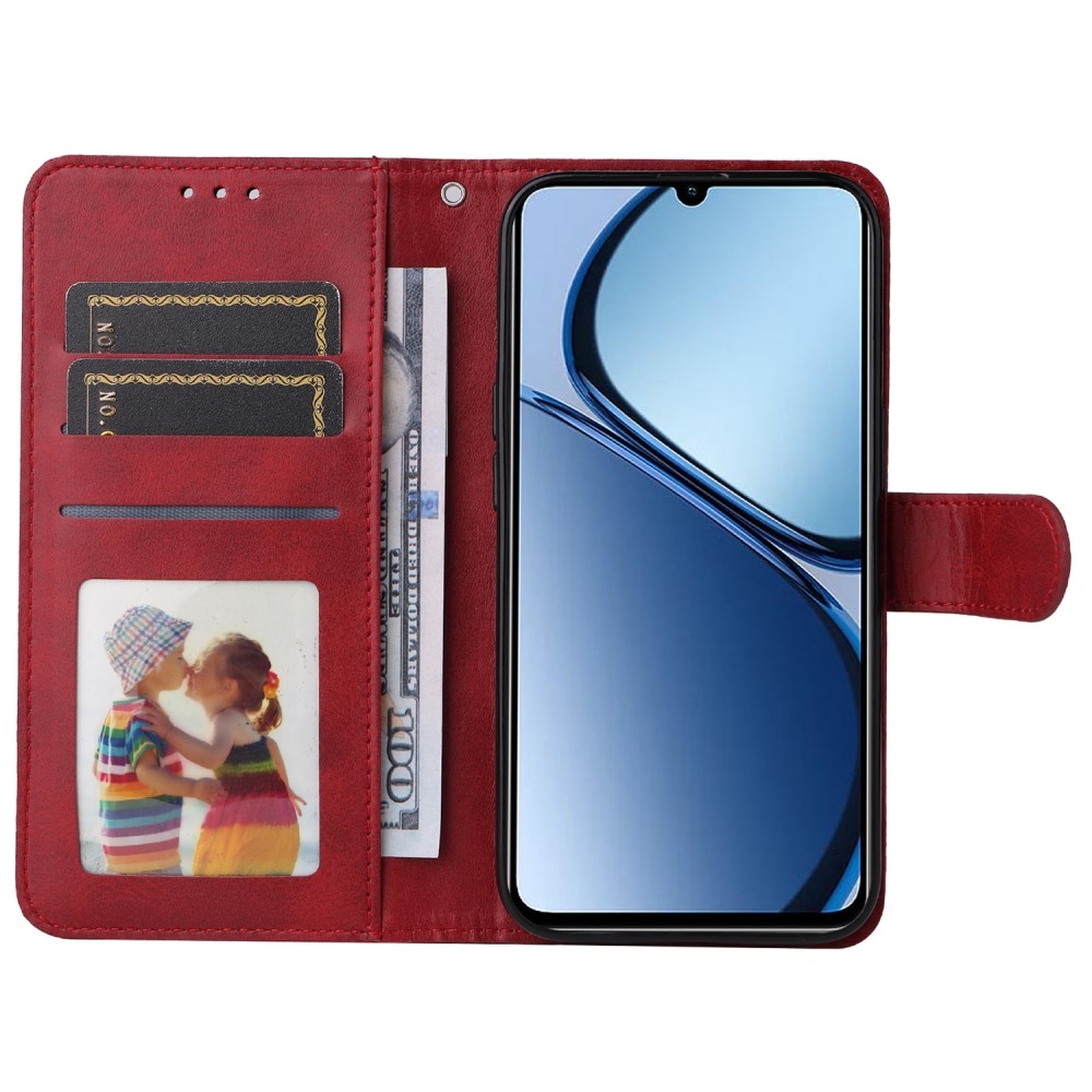 Feel könyvtáska Realme Note 60-hoz - piros