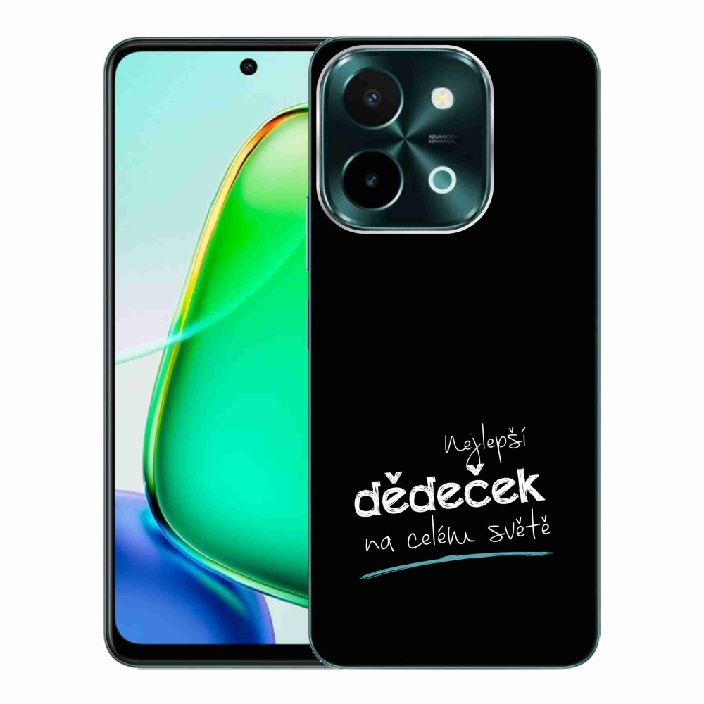 Gél borító mmCase a Vivo Y28-on - a legjobb nagypapa 3 fekete háttérrel