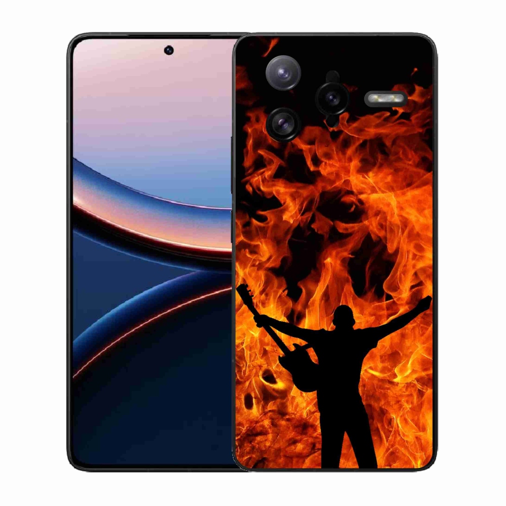 Gélburkolat mmCase a Xiaomi Poco F7 Ultra számára - zenész és tűz