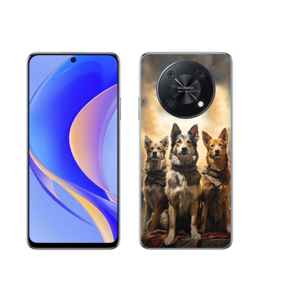 Gél borítás mmCase a Huawei Nova Y90-hez - három kutya