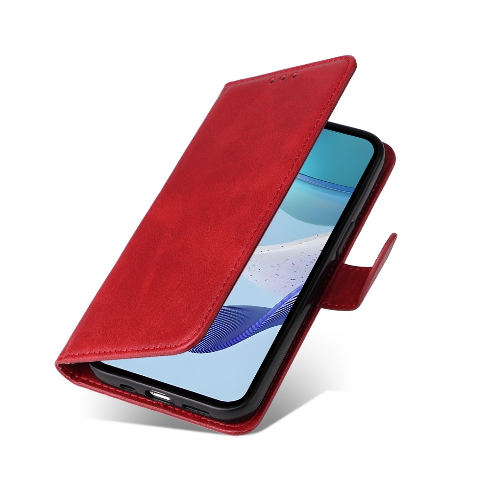 Könyvtáska a Realme 14x 5G/Realme C75 készülékhez - piros színű