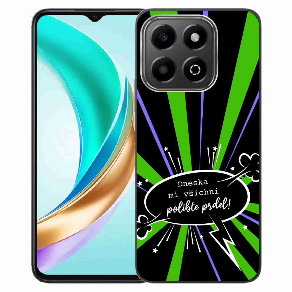 Gél borító mmCase a Honor X6b készülékhez - vicces szöveg 15 fekete háttér