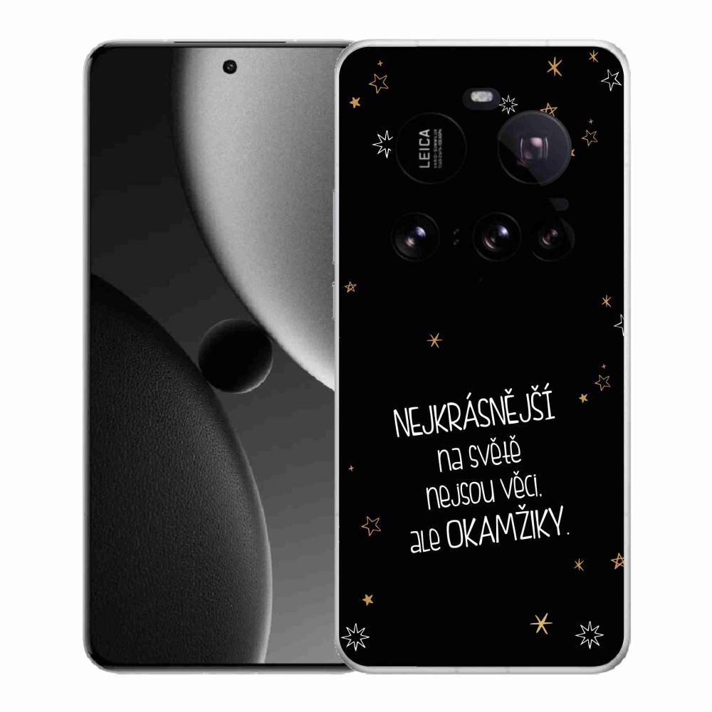 Gél borítás mmCase a Xiaomi 15 Ultra - Idézet 4 fekete háttérrel