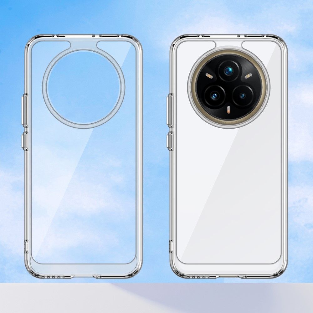 Gél tok fix hátlappal a Realme 14 Pro+ 5G készülékhez - átlátszó