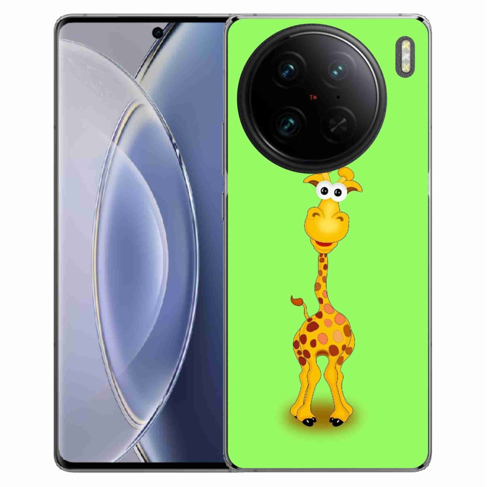 Gél borítás mmCase a Vivo X90 Pro készülékhez - rajzfilm zsiráf