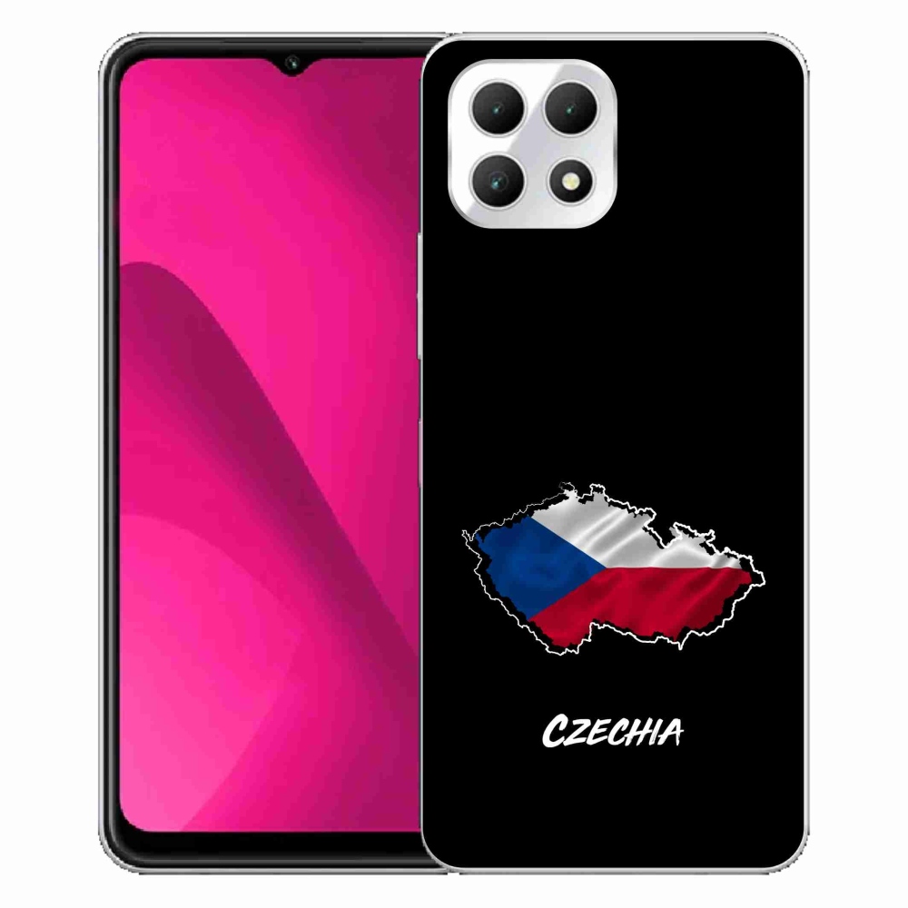 Zselés borítás mmCase a T-Mobile T Phone 2 készülékhez - Csehország fekete háttér