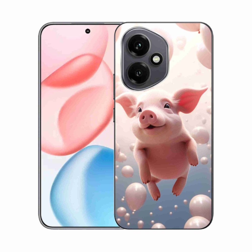 Zselés borítás mmCase a Honor 400-hoz - malac lufikkal