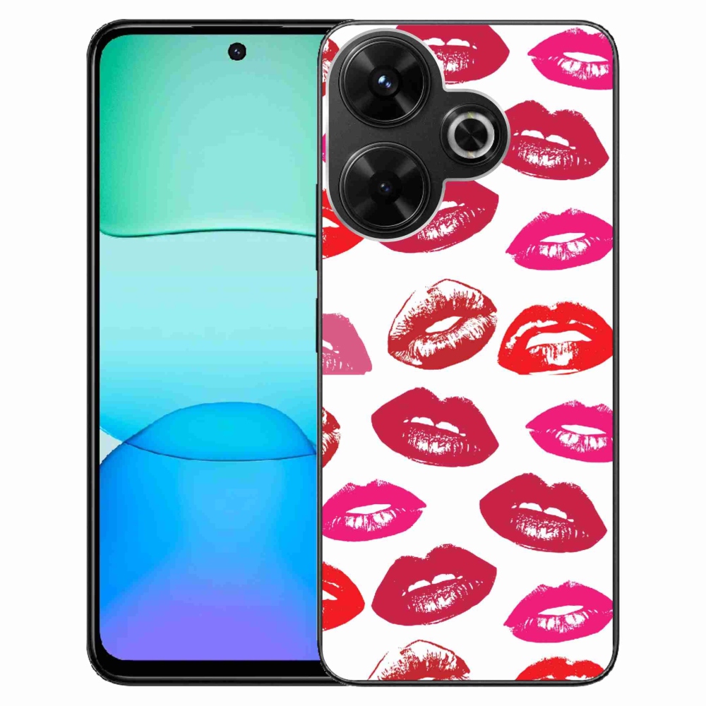 Gél borítás mmCase a Xiaomi Redmi 13 4G/Poco M6 4G számára - ajkak