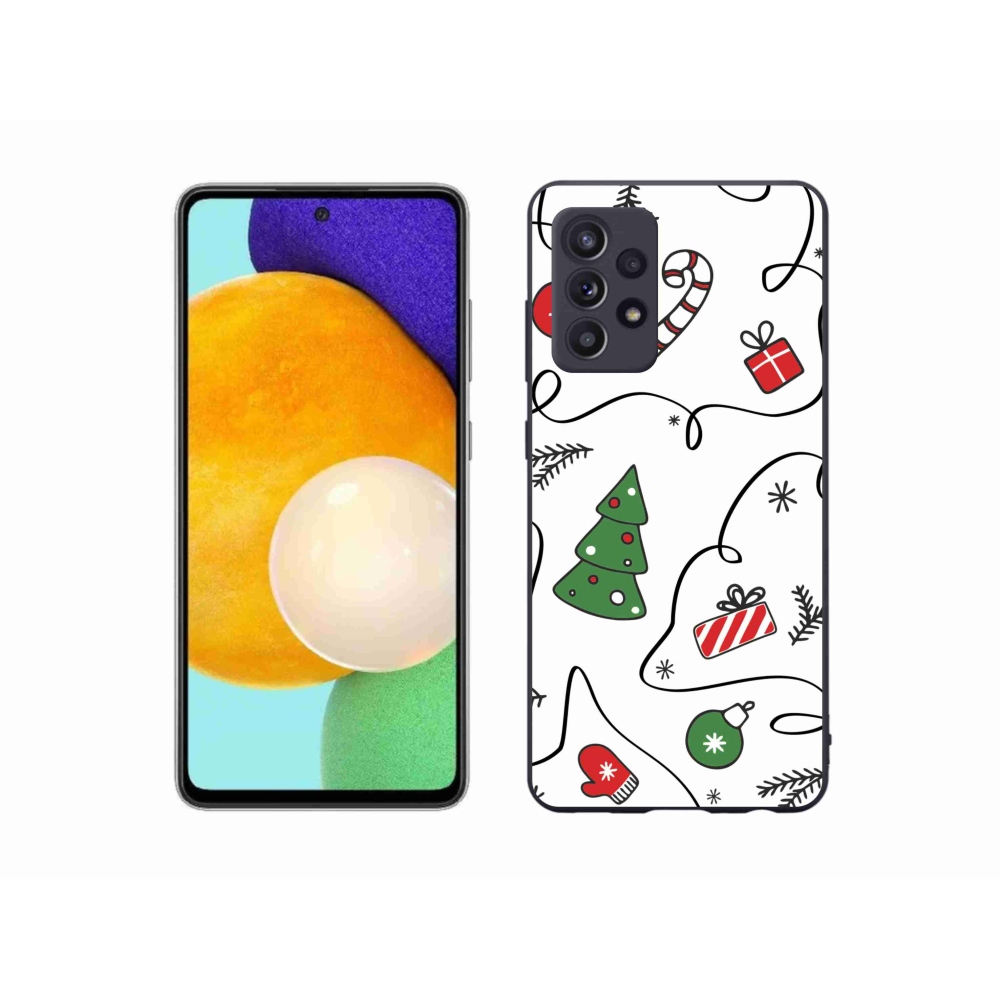 Zselés borító mmCase Samsung Galaxy A52/A52 5G - karácsonyi motívumokkal