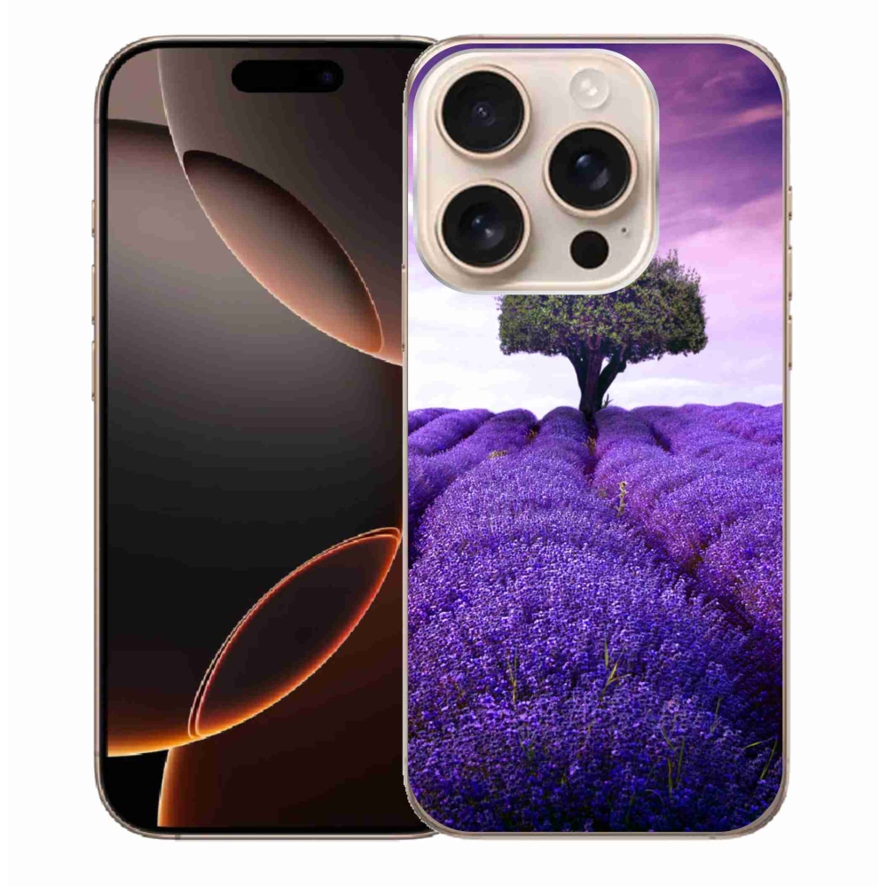 Zselés borítás mmCase iPhone 16 Pro Max készülékhez - levendula rét