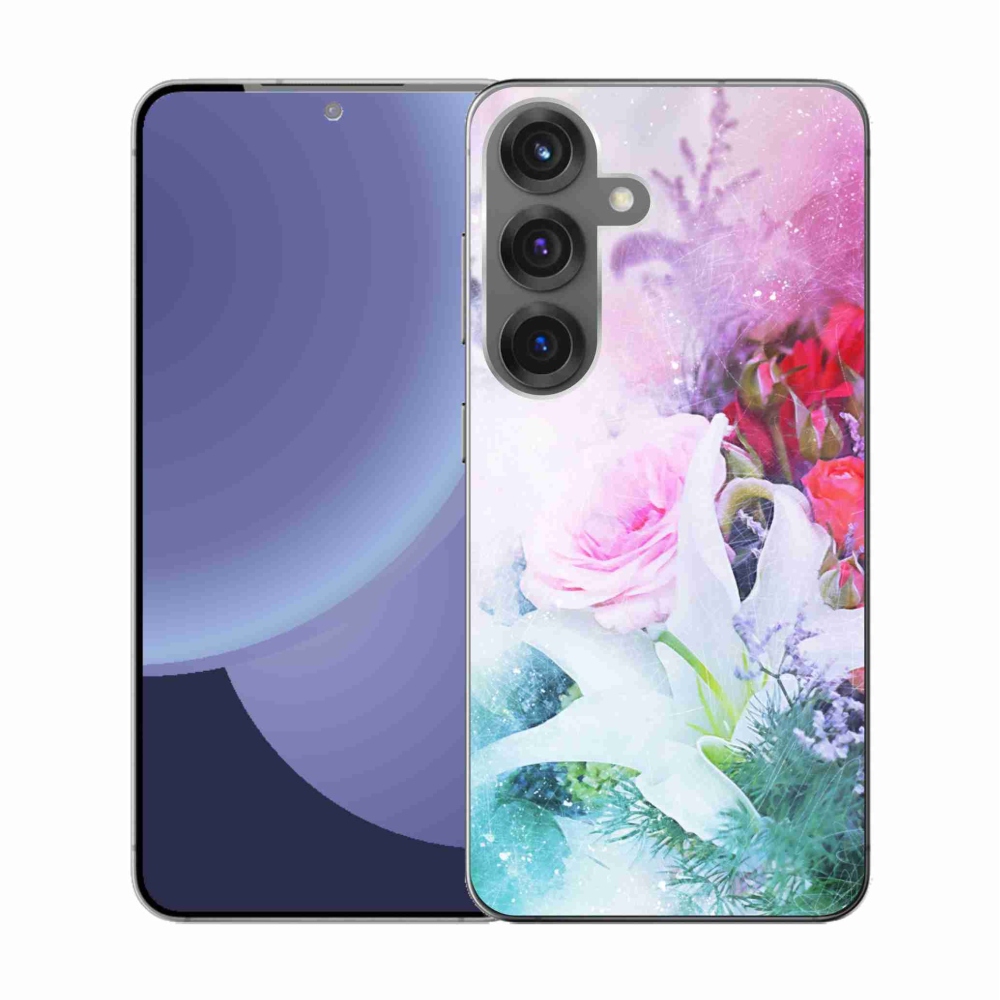 Gél borítás mmCase Samsung Galaxy S25 - virágok 4