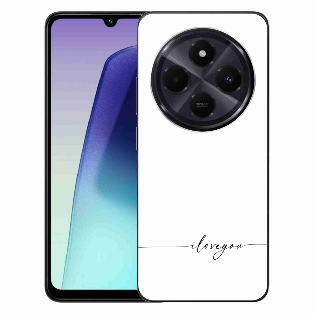 Gél borító mmCase a Xiaomi Redmi 14C/Poco C75-hez - Szeretlek fehér háttérrel