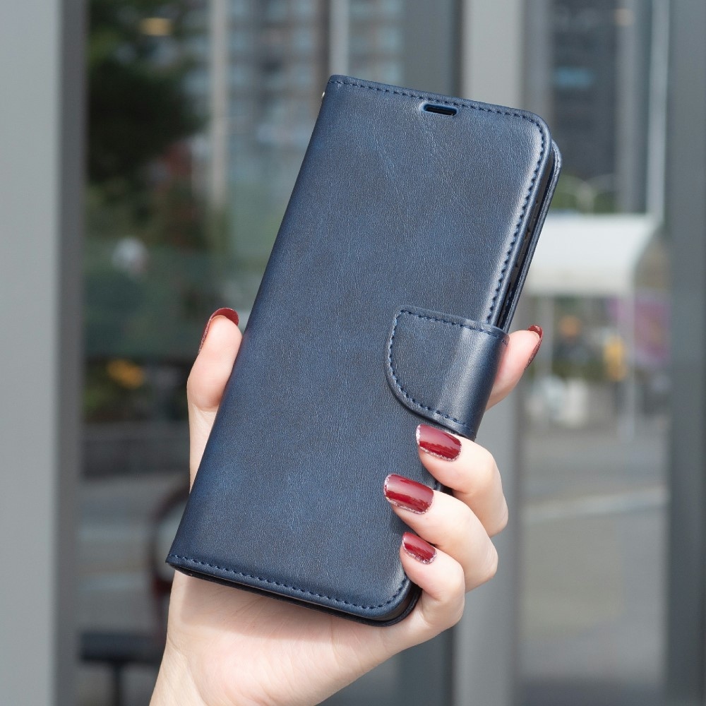 Könyves tok Samsung Galaxy S25 Edge készülékhez - kék