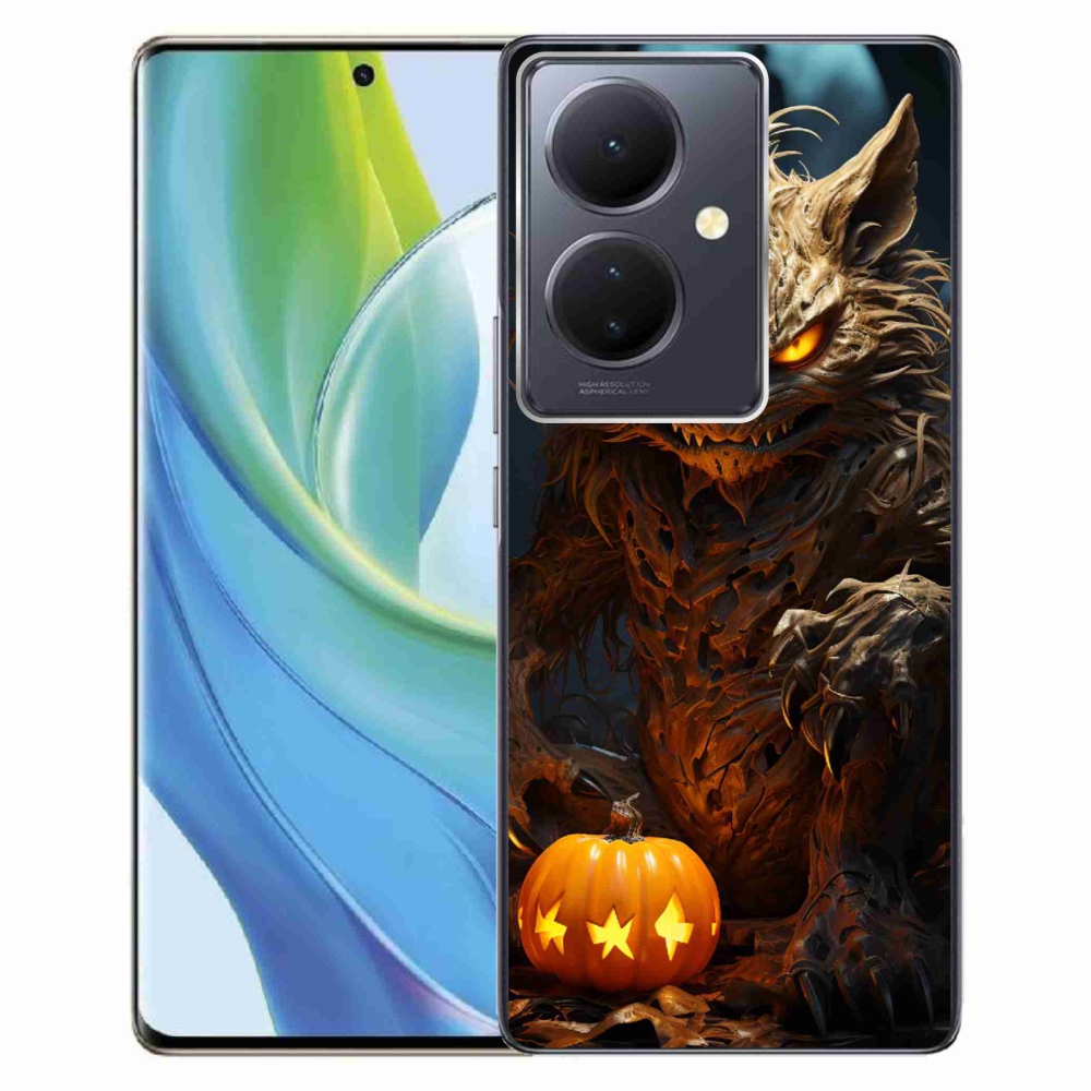 Gél borítás mmCase a Vivo V29 Lite 5G-n - Halloween szörnyeteg