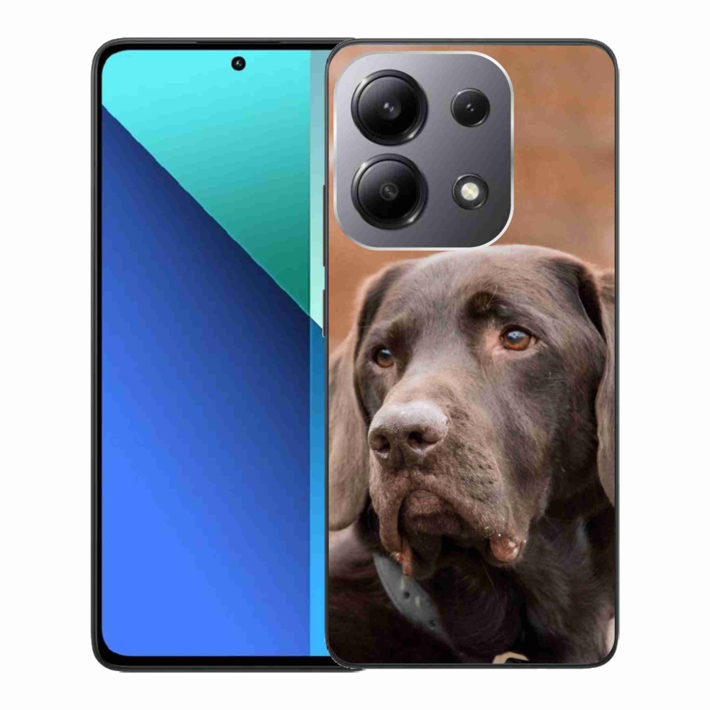 Gél tok mmCase a Xiaomi Redmi Note 13-hoz - barna labrador