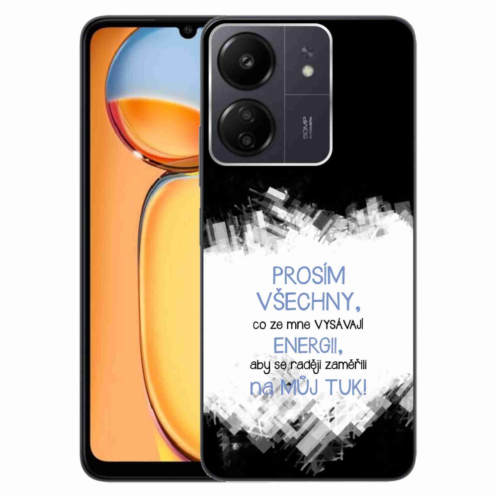 Gél borító mmCase a Xiaomi Poco C65/Redmi 13C - vicces szöveg 1 kék