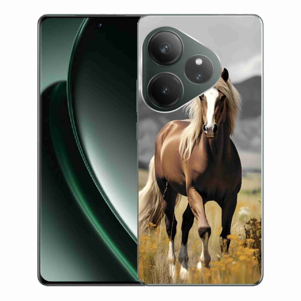 Zselés borítás mmCase a Realme GT 6 5G/GT 6T 5G - barna ló 1