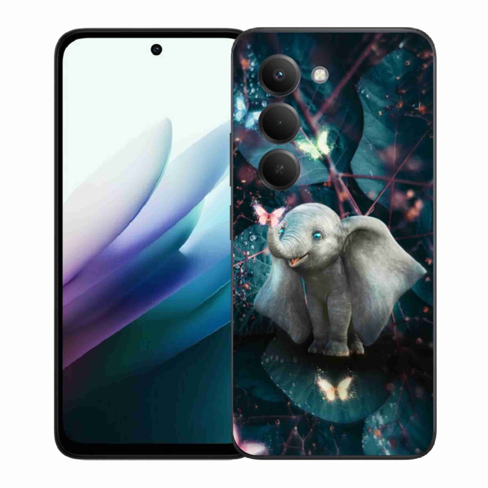 Gél borítás mmCase a Xiaomi Redmi 15 4G/5G (171mm) - aranyos elefánthoz