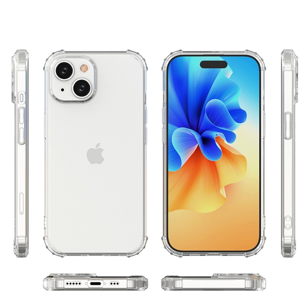 Átlátszó zselés tok megerősített sarkokkal iPhone 15 készülékhez - átlátszó