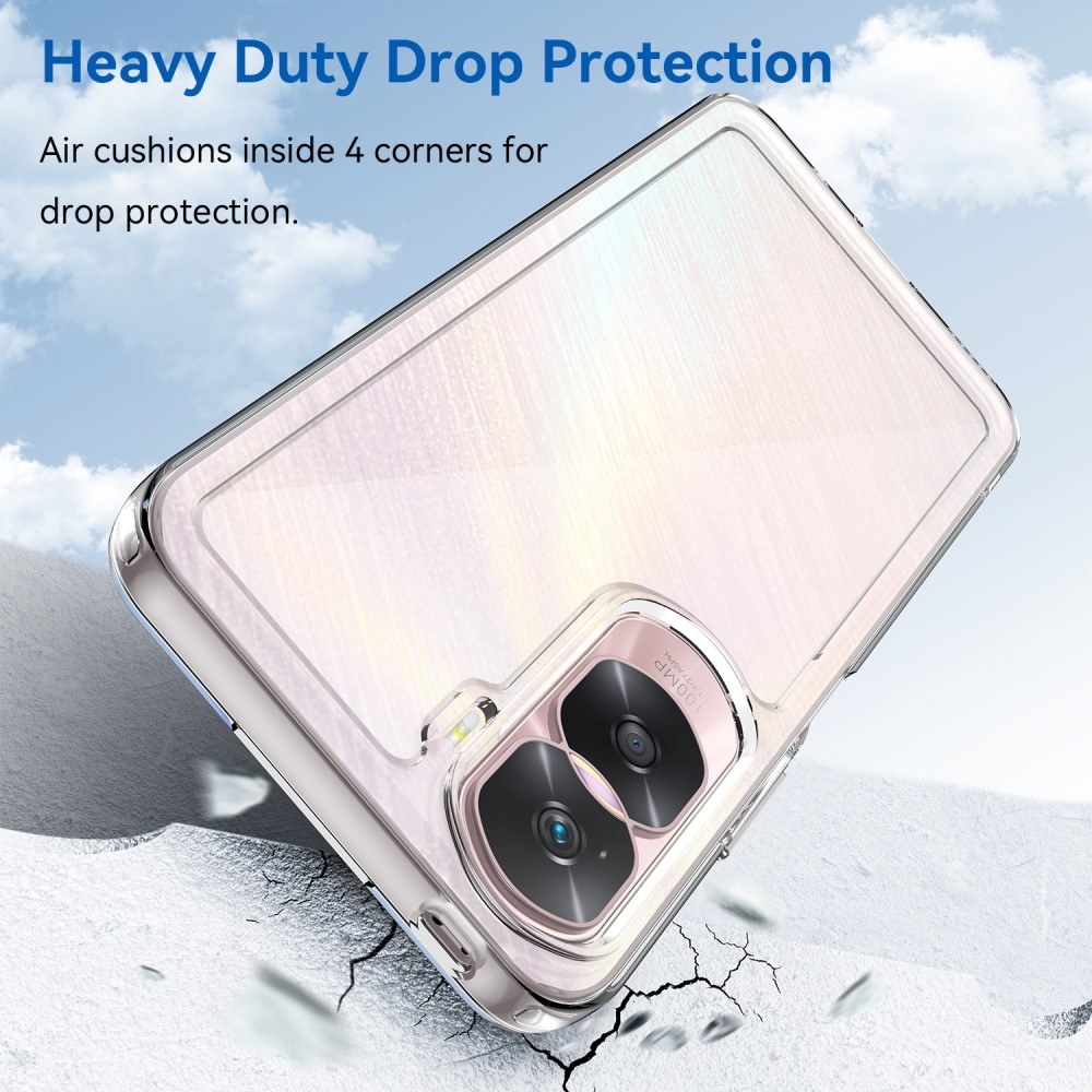 Gél tok fix hátlappal a Honor 90 Lite-hoz - átlátszó