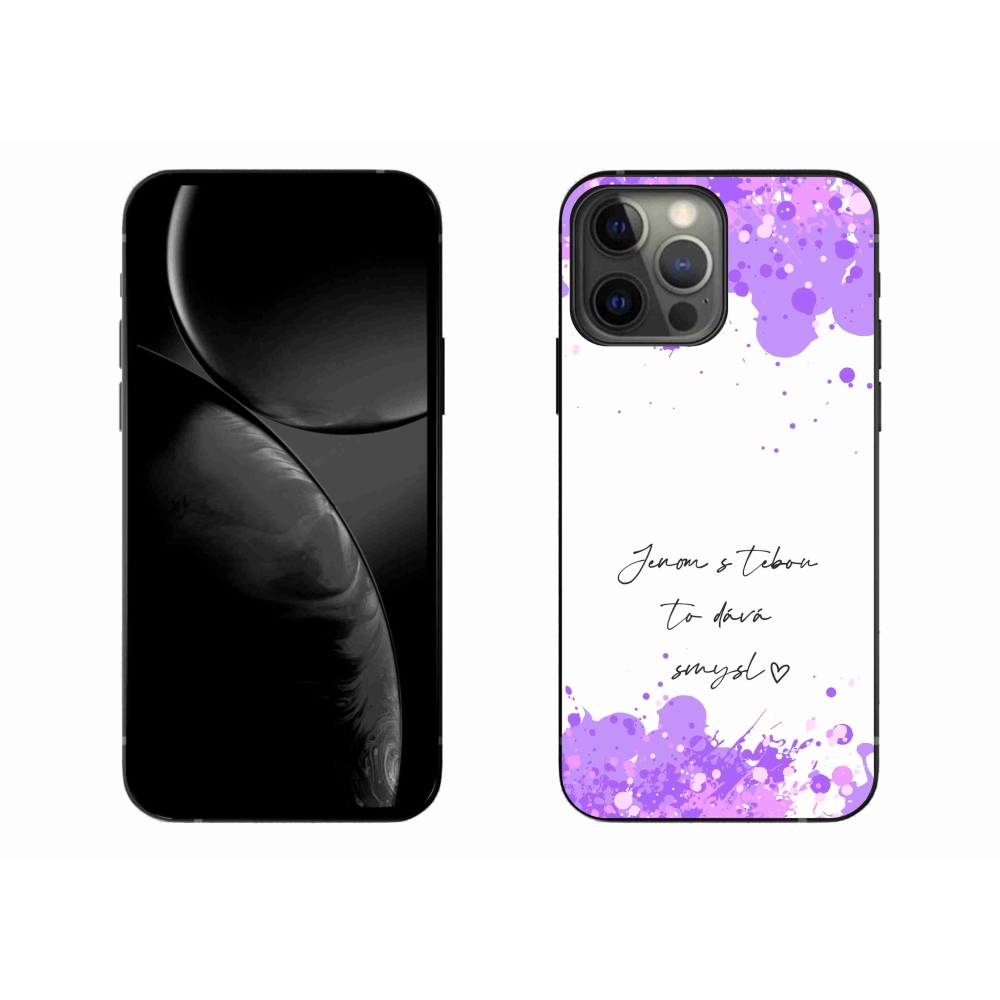 Gél borítás mmCase iPhone 13 Pro Max 6.7 készülékhez - szerelmes szöveg fehér háttérrel