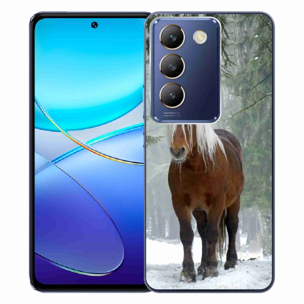 Gél tok mmCase a Vivo V40 SE 4G/5G-hez - ló az erdőben