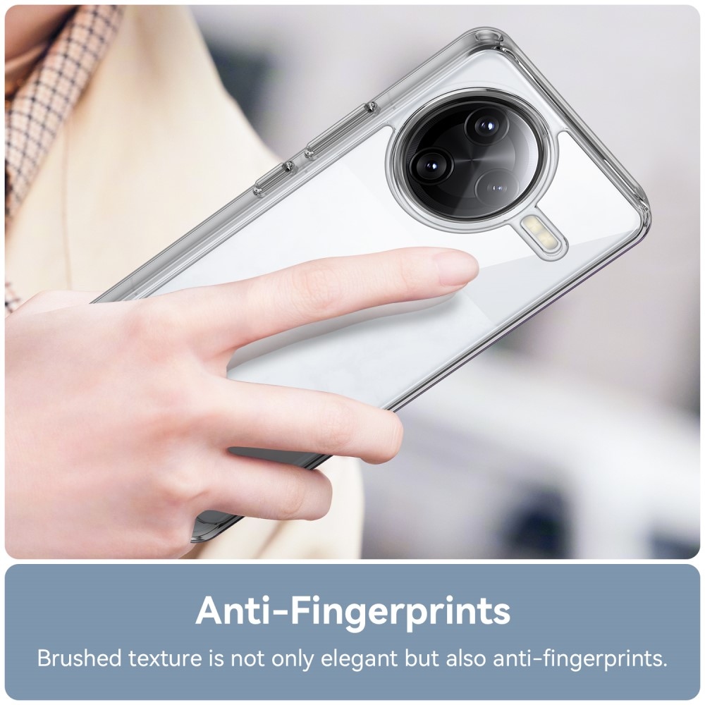 Gél tok kemény hátlappal a Xiaomi Poco F7 Ultra számára - átlátszó