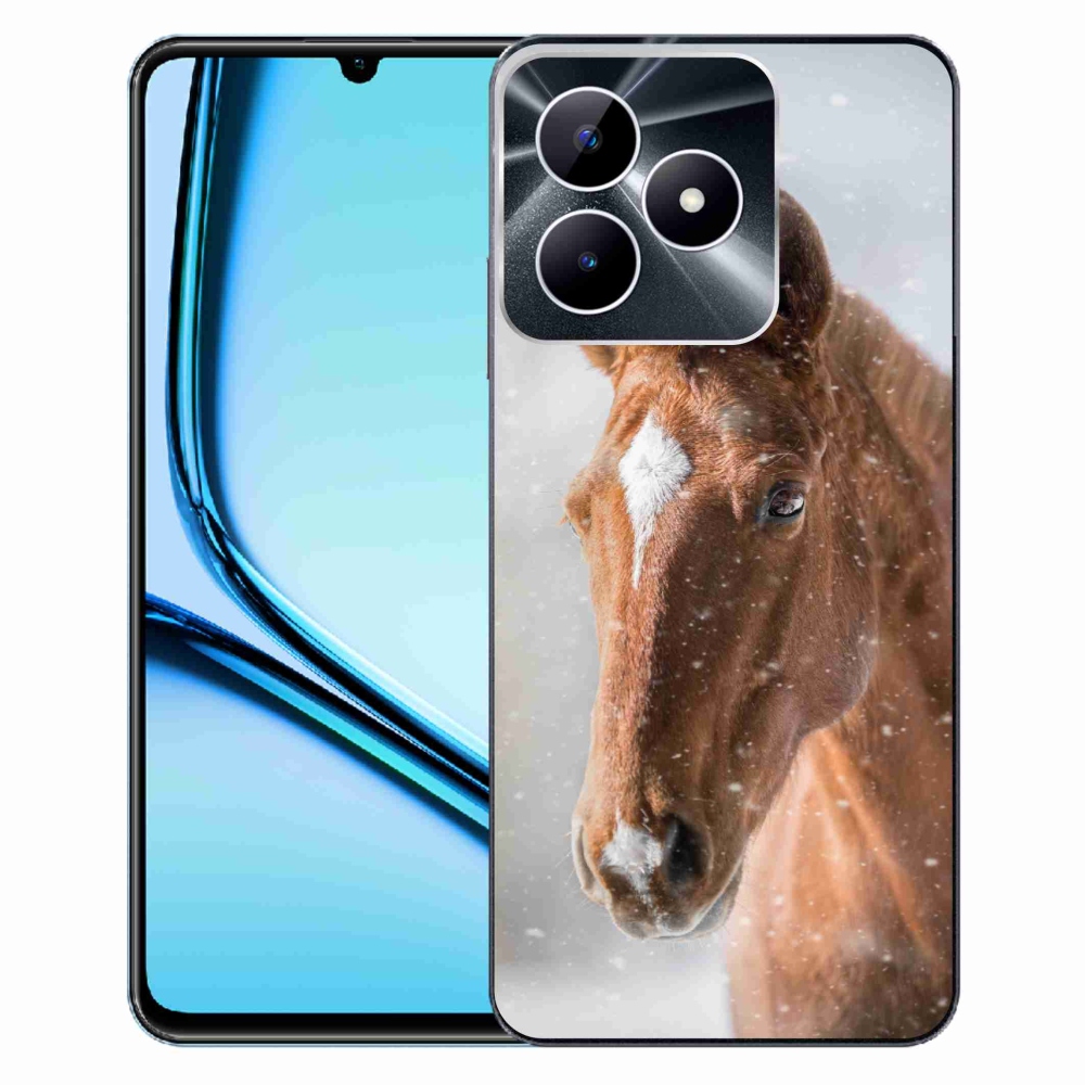 Zselés tok mmCase a Realme Note 50 készülékhez - barna ló 2