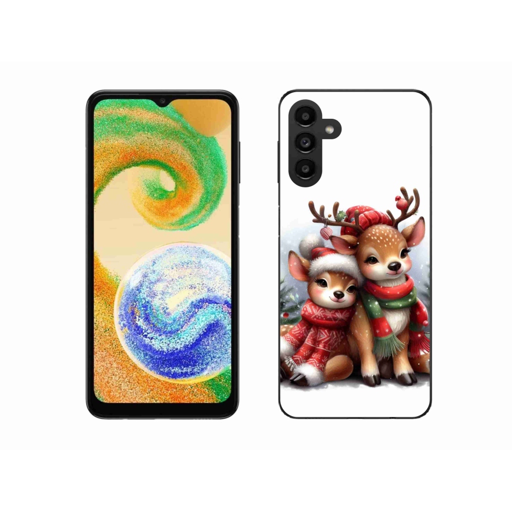 Zselés borítás mmCase Samsung Galaxy A04s (164.7x76.7x9.1mm) - karácsonyi rénszarvas