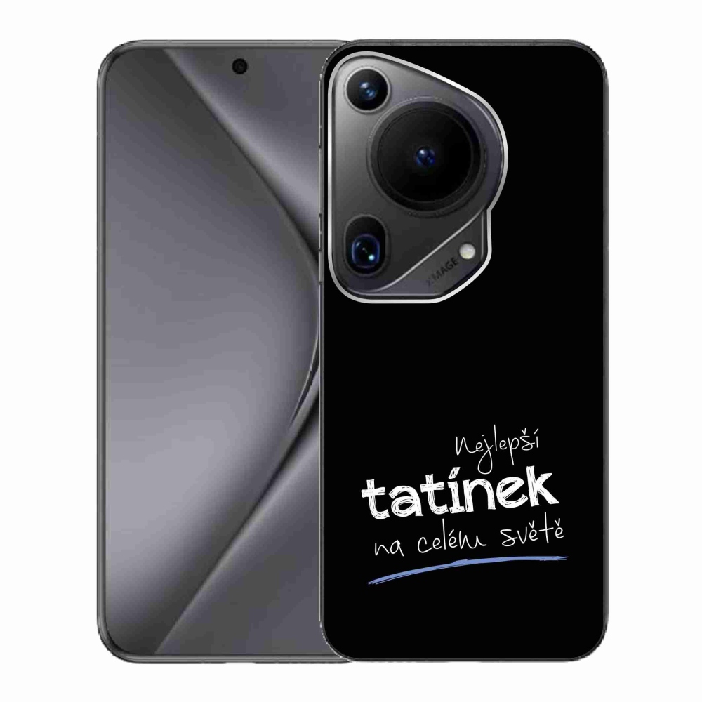 Gél borító mmCase a Huawei Pura 70 Ultra - legjobb apuci 4 fekete háttérrel