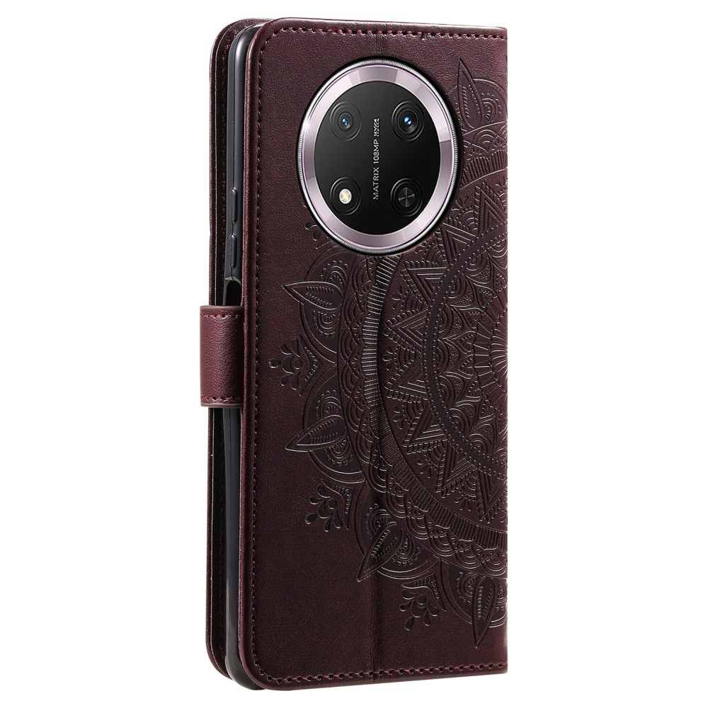 Mandala könyvtáska Honor Magic 7 Lite 5G - barna