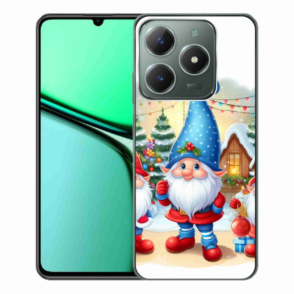 Gél borítás mmCase a Realme C61 készülékhez - Karácsonyi manók
