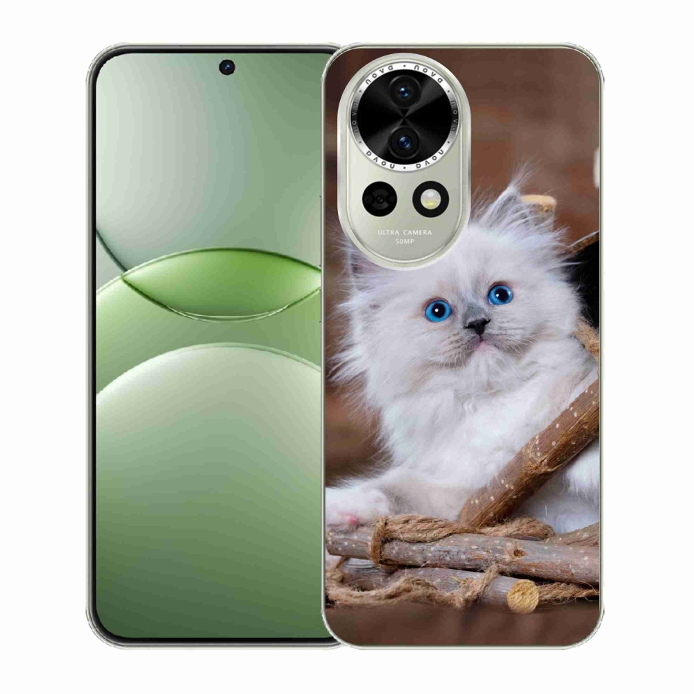 Gél borítás mmCase a Huawei Nova 13 5G - fehér cica