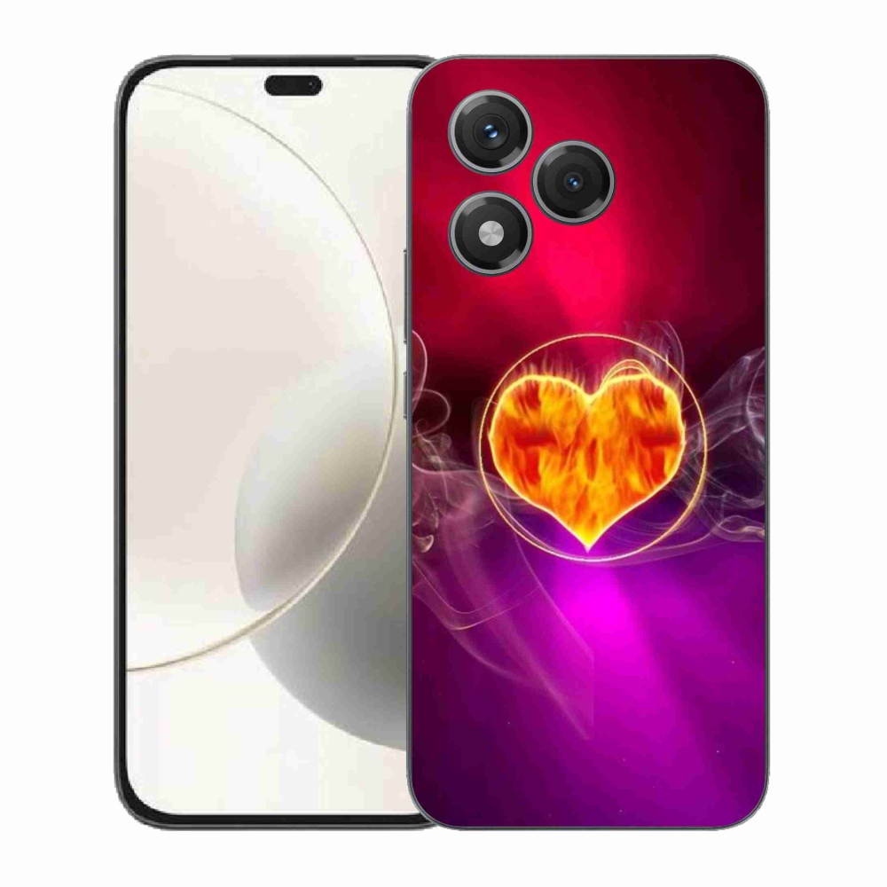 Zselés borítás mmCase a Honor 400 Lite-hoz - tüzes szív