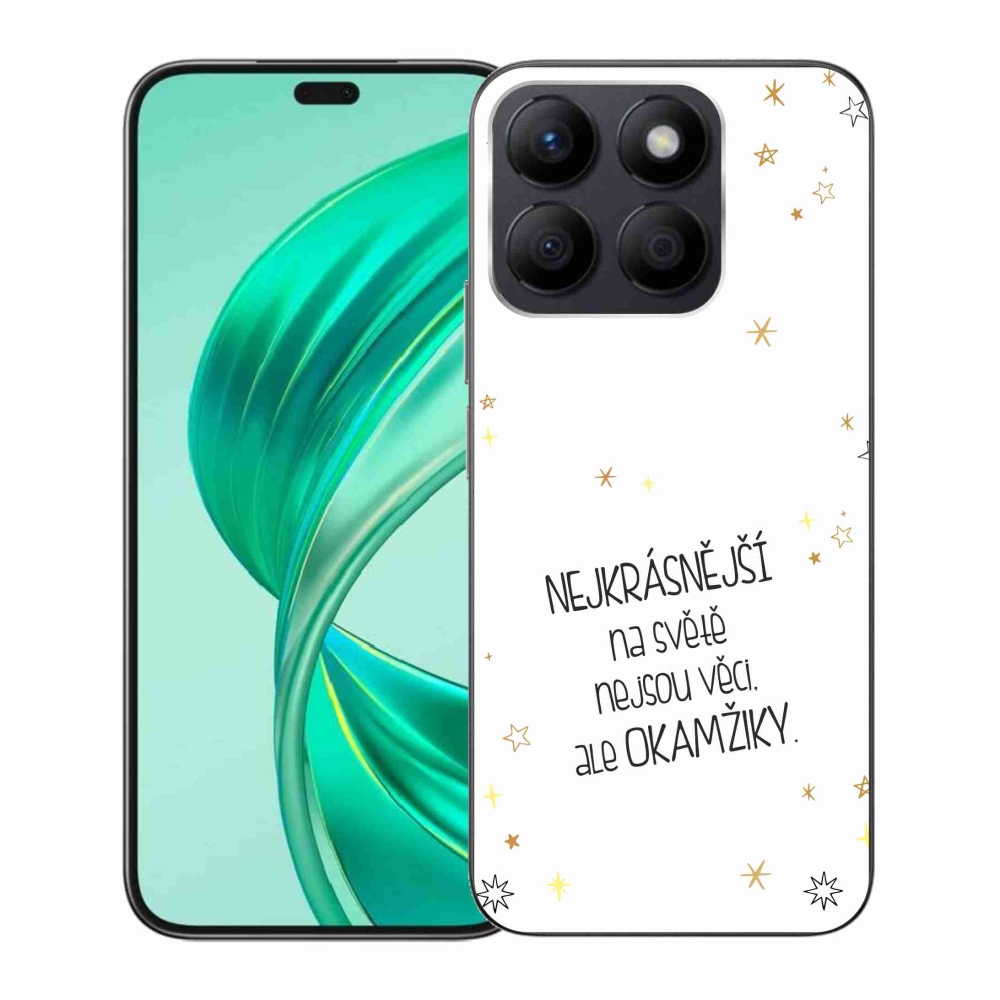 Zselés borítás mmCase a Honor X8b készülékhez - idézet 4 fehér háttér