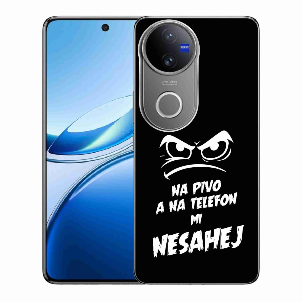 Gél borítás mmCase a Vivo V50 5G készülékhez - sör motívum 2 fekete háttér