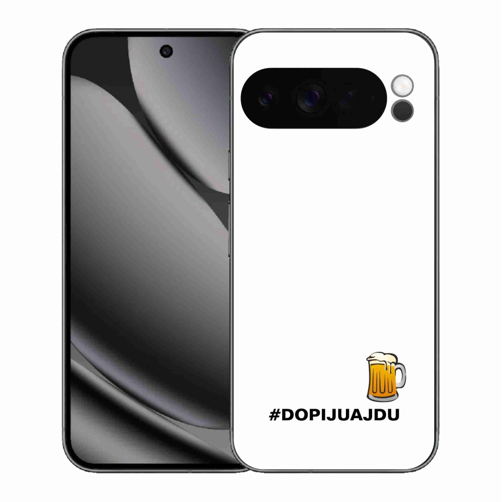 Gél borítás mmCase a Google Pixel 10 Pro XL számára - sör motívum 1 fehér háttér