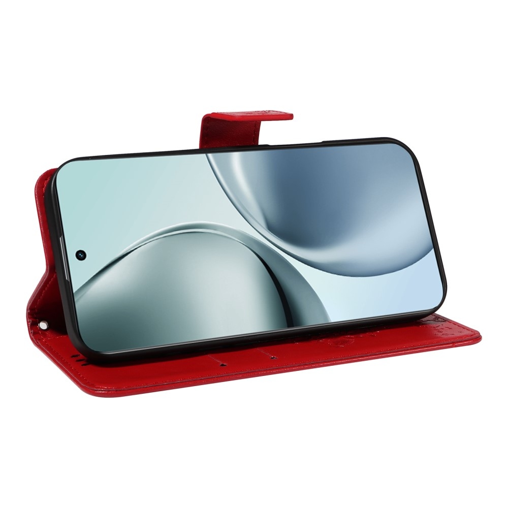 Fák könyvtáska a Realme 14 Pro+ 5G számára - piros