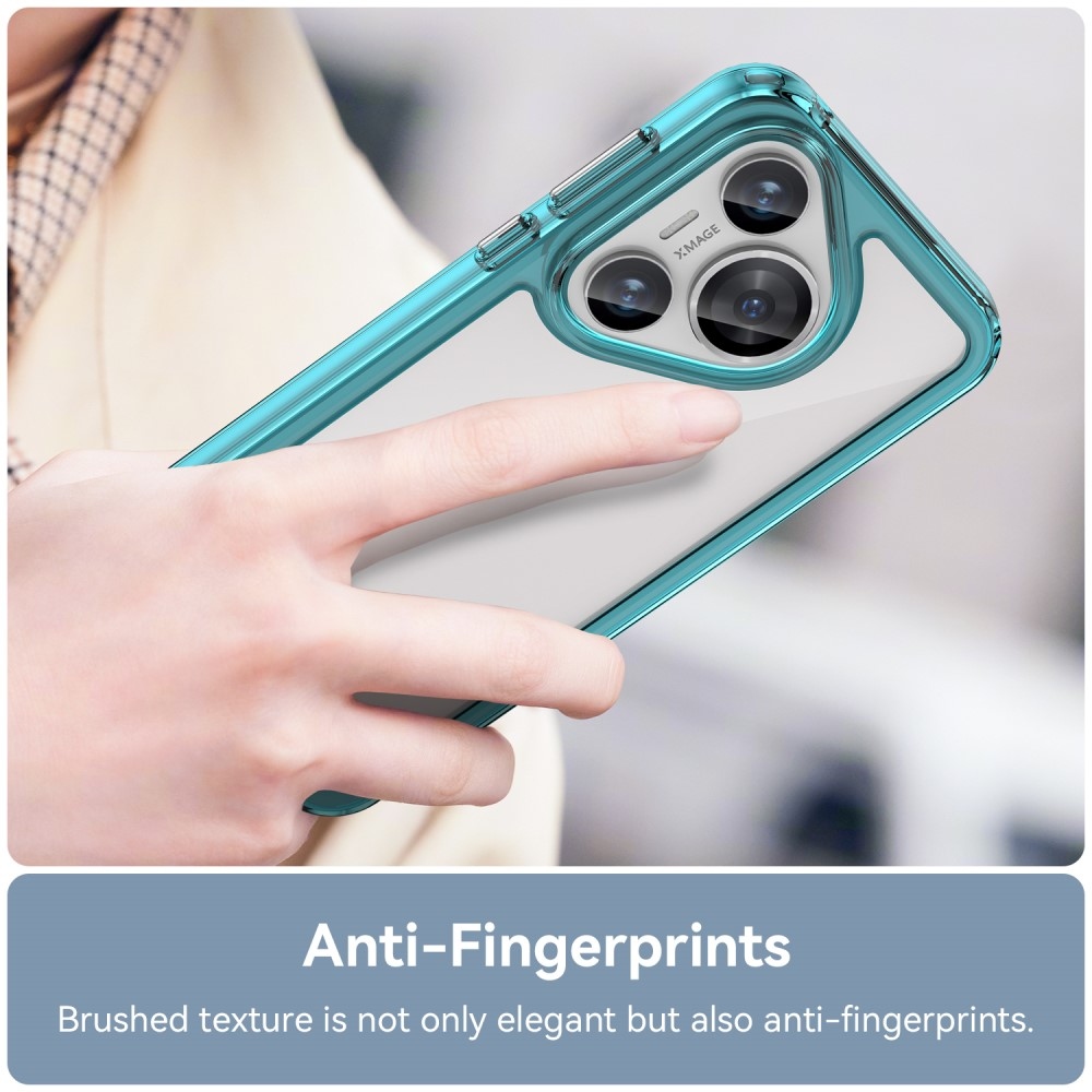 Gél tok fix hátlappal a Huawei Pura 70 készülékhez - világoskék színben