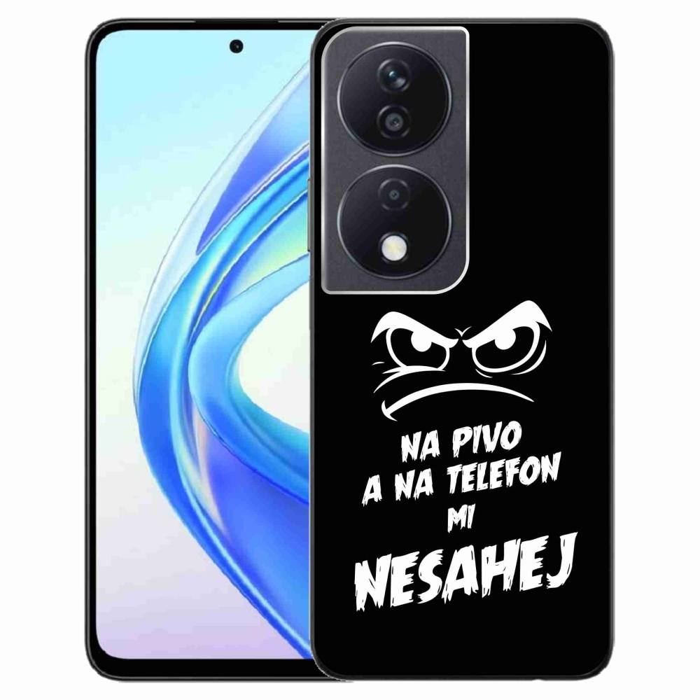 Gél borítás mmCase a Honor X7b/Honor 90 Smart - sör motívum 2 fekete háttérrel