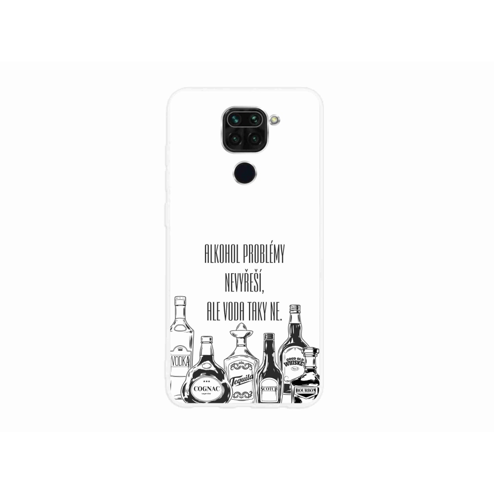 Gél borító mmCase a Xiaomi Redmi Note 9-hez - vicces szöveg fehér háttérrel